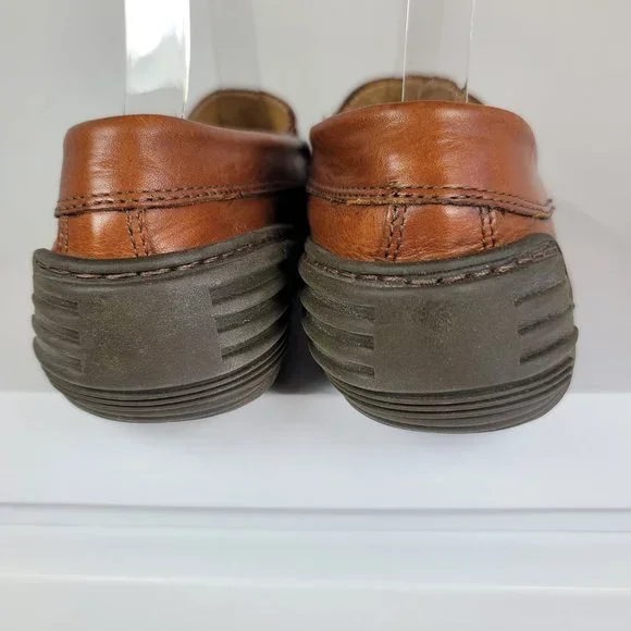 Cable Co Pebbled Leather Buckle Accent Loafers - Picture 6 of 7